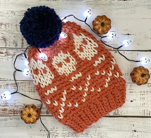 Crochet Skull Beanie