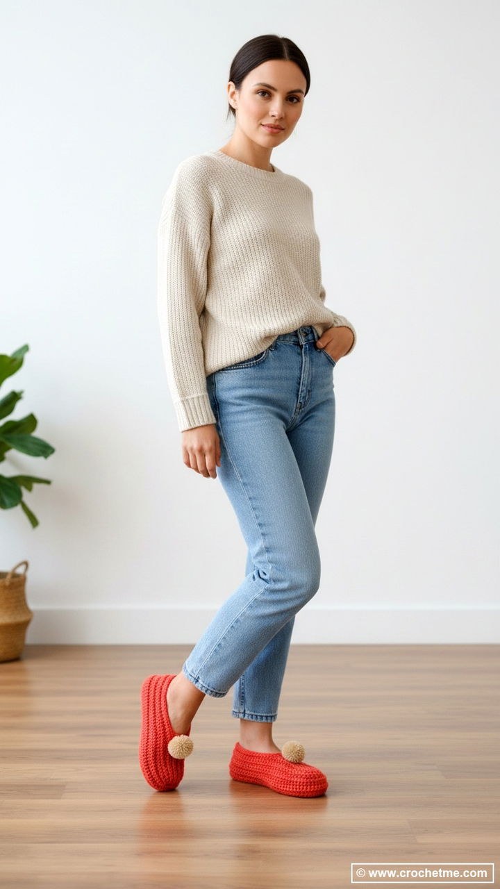 Crochet Slippers 6